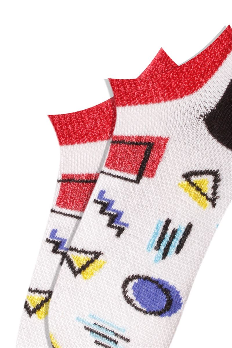 GEOMETRIC PATTERNED WOMEN S SNEAKERS SOCKS