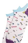 GEOMETRIC PATTERNED WOMEN S SNEAKERS SOCKS
