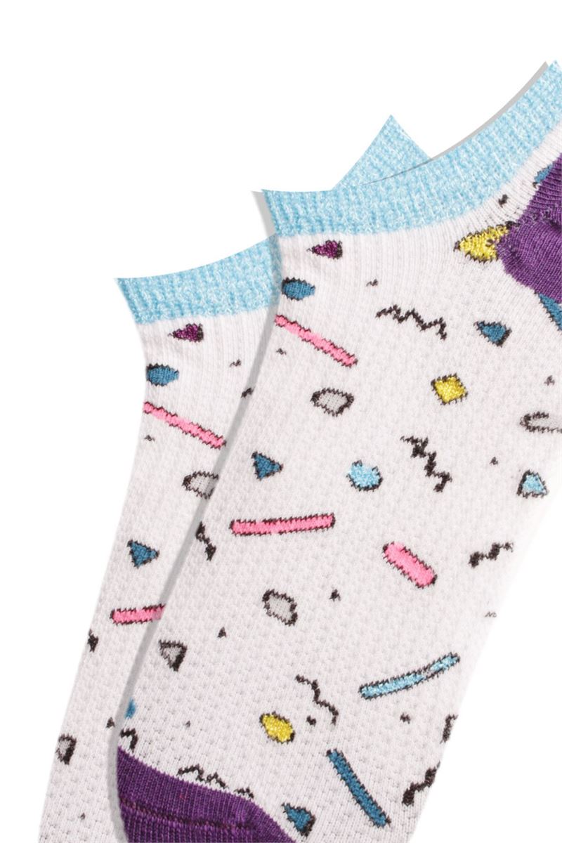 GEOMETRIC PATTERNED WOMEN S SNEAKERS SOCKS