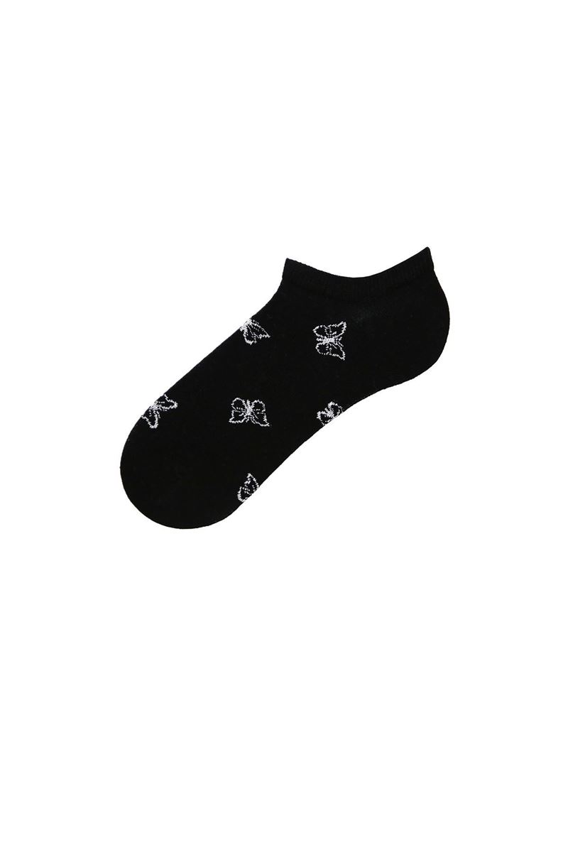 BUTTERFLY PATTERNED WOMENS SNEAKER SOCKS