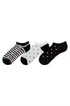 CIRCLE WOMENS SNEAKER SOCKS WITH GLITTERY POINTS