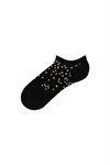 SILVERY POLKA-DOT WOMENS SNEAKER SOCKS
