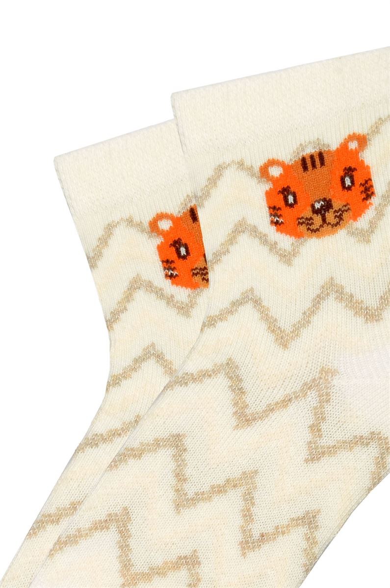 BROSS 3-PACK BEAR PATTERNED BABY BOYS  SOCKS ASORTY