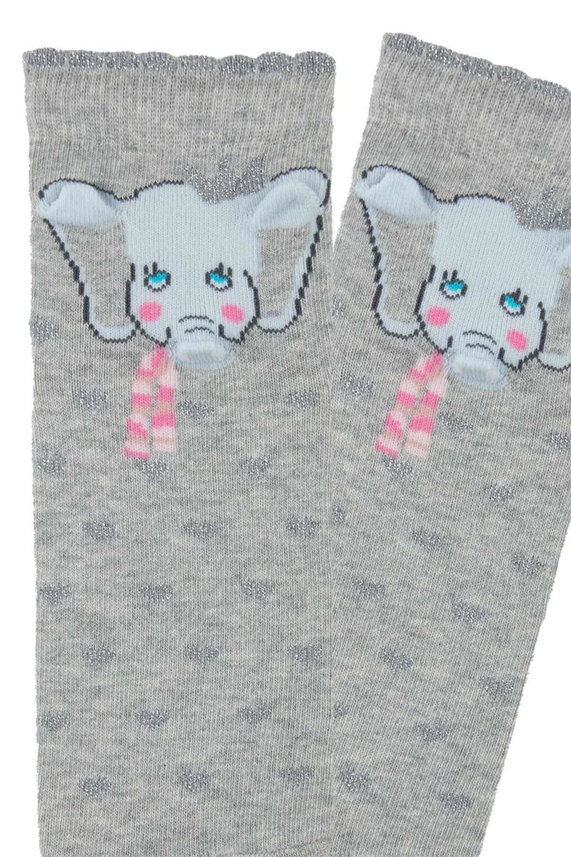 BROSS 3D ELEPHANT PATTERNED GIRLS SOCKS ASORTY