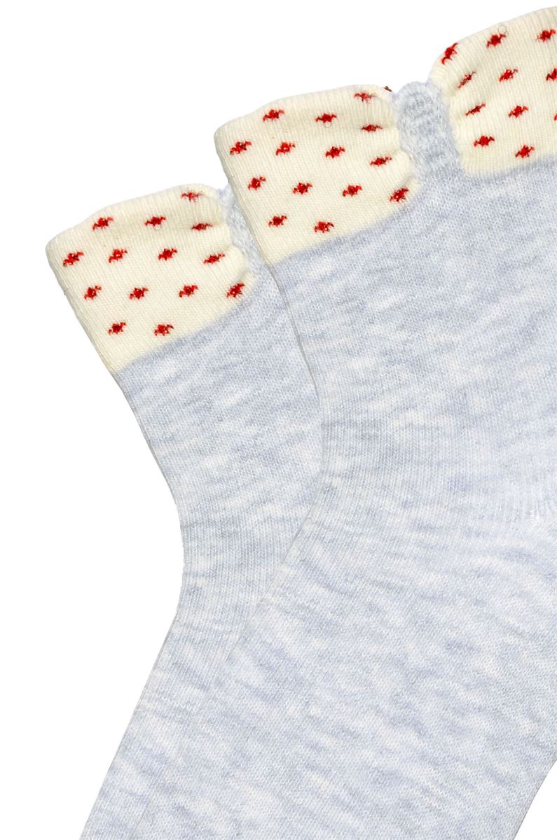 BROSS 3D BOWTIE PATTERNED GIRLS SOCKS ASORTY