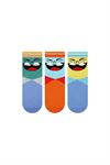 3D SMILING FACE PATTERNED BOYS SOCKET SOCKS