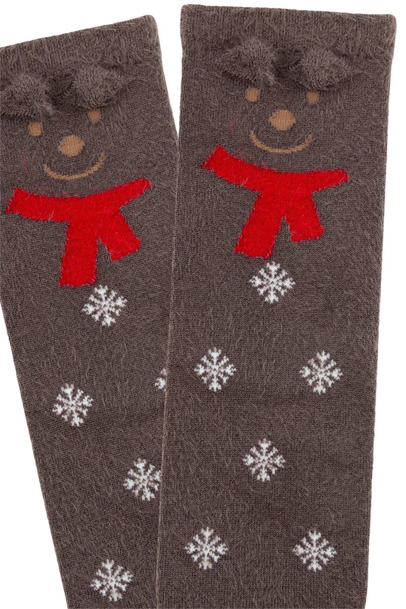 3D CAT, TEDDY BEAR PATTERNED WOMEN S SOCKS