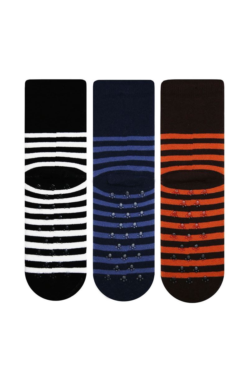 BROSS 3D RACCOON PATTERNED PRINTED BOYS TERRY SOCKS ASORTY
