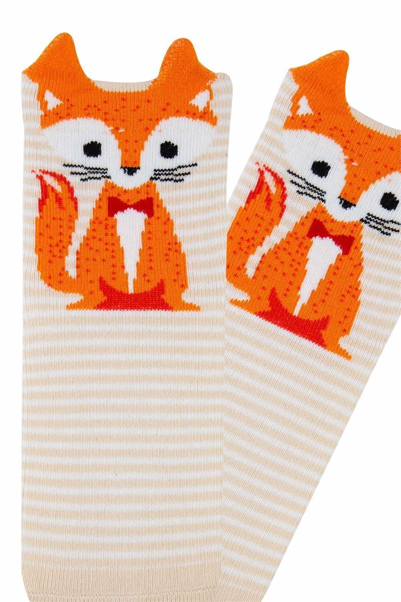 BROSS 3D FOX PATTERNED BOYS  SOCKS ASORTY