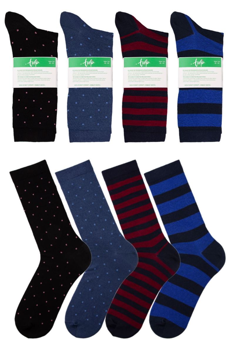 TULIP 4 SEASONS PATTERNED MEN'S SOCKET ASORTY