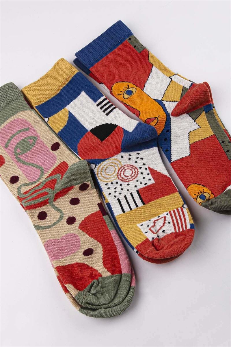 BROSS WOMEN CREW SOCKS ASORTY