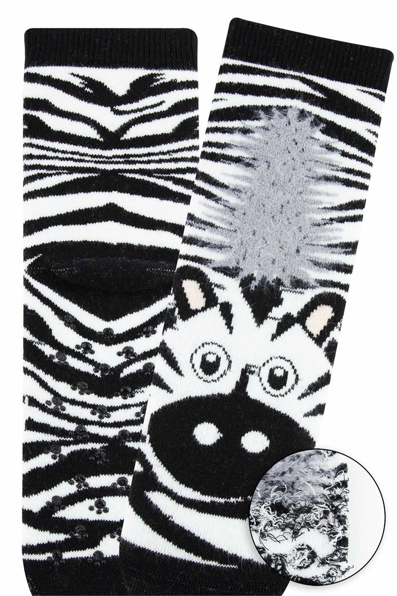 BROSS LEOPAR-ZEBRA-BAYKUŞ HAVLU ÇOCUK SOKET ASORTİ