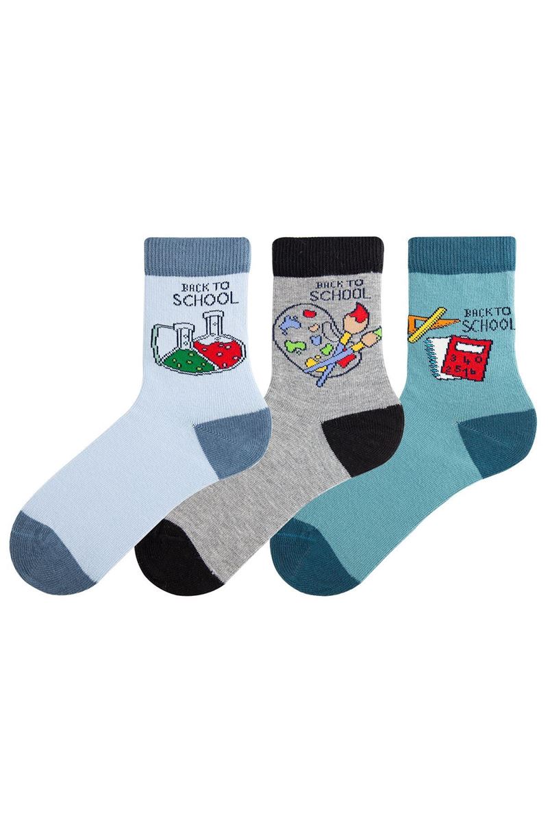 BOY ANKLE SOCKS BACKTOSCHOOL THEME ASORTY