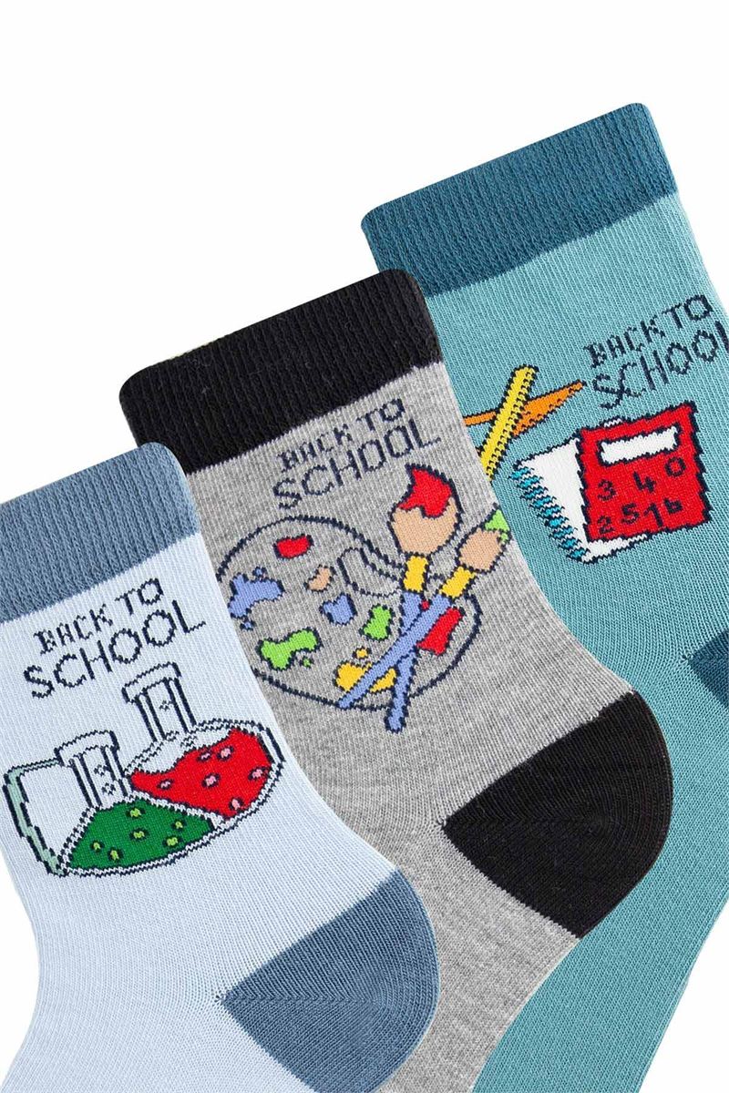 BOY ANKLE SOCKS BACKTOSCHOOL THEME ASORTY