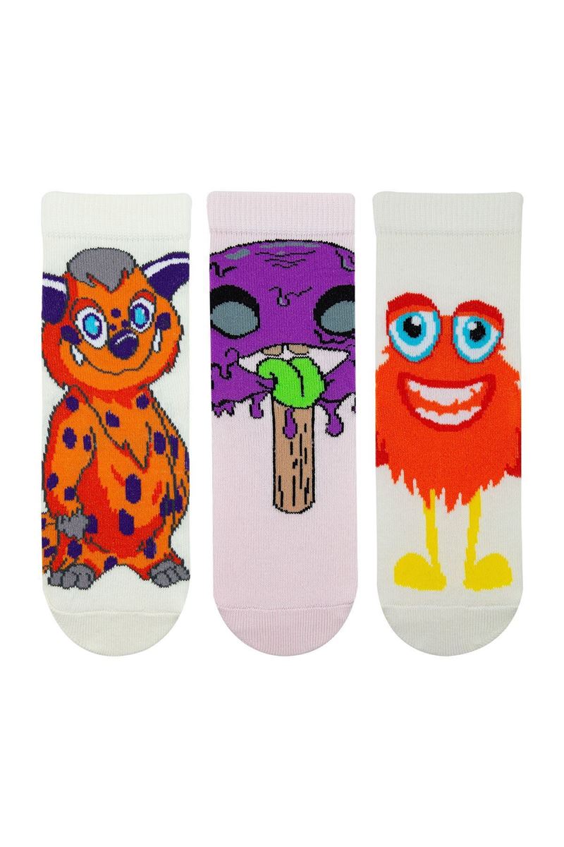 BROSS BIG MONSTER GIRL ANKLE SOCKS ASORTY
