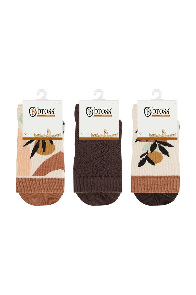 BROSS WOMEN CREW SOCKS ASORTY