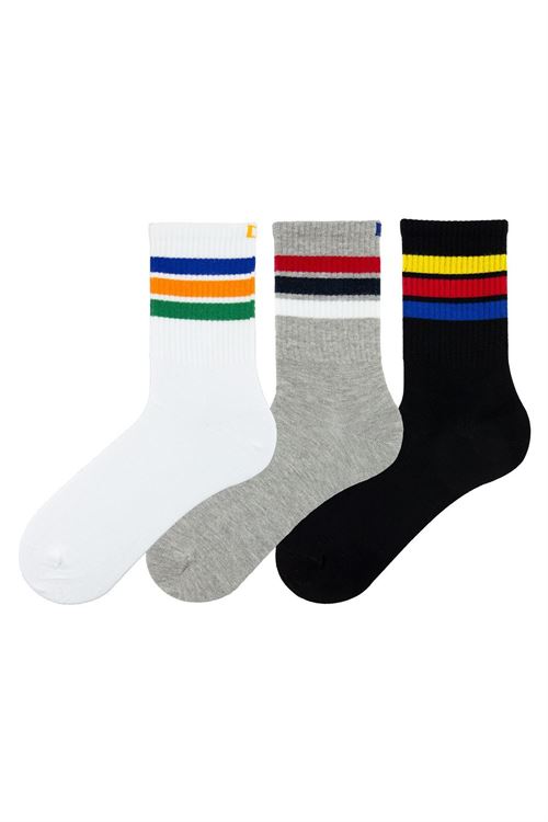 Man Ankle Socks Colorful 12