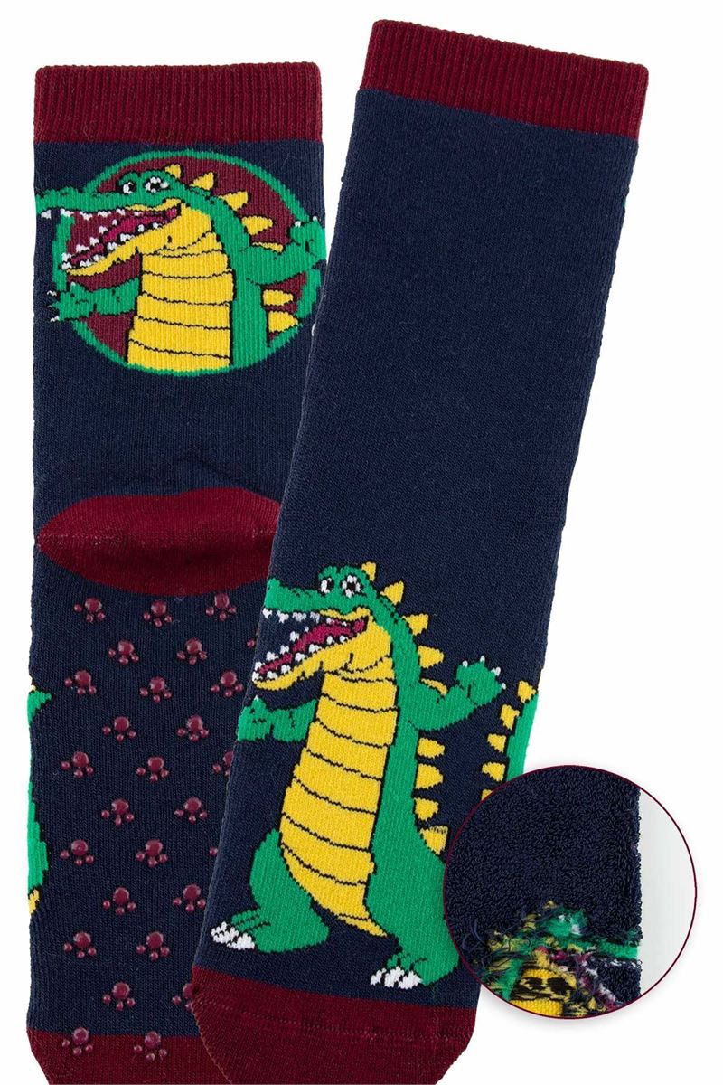 BROSS WAVING HAND CROC BOYS’ TERRY SOCKS ASORTY