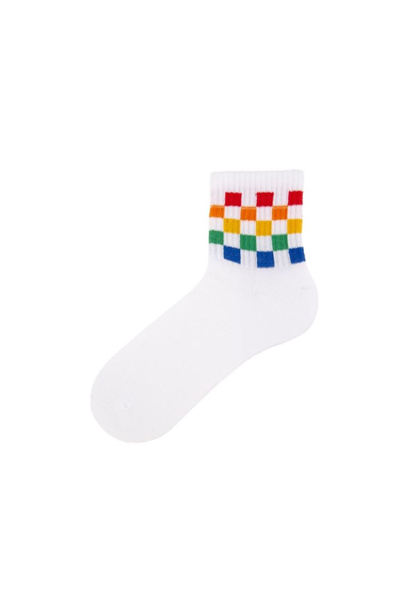 WOMEN RAINBOW CREW SOCKS ASORTY