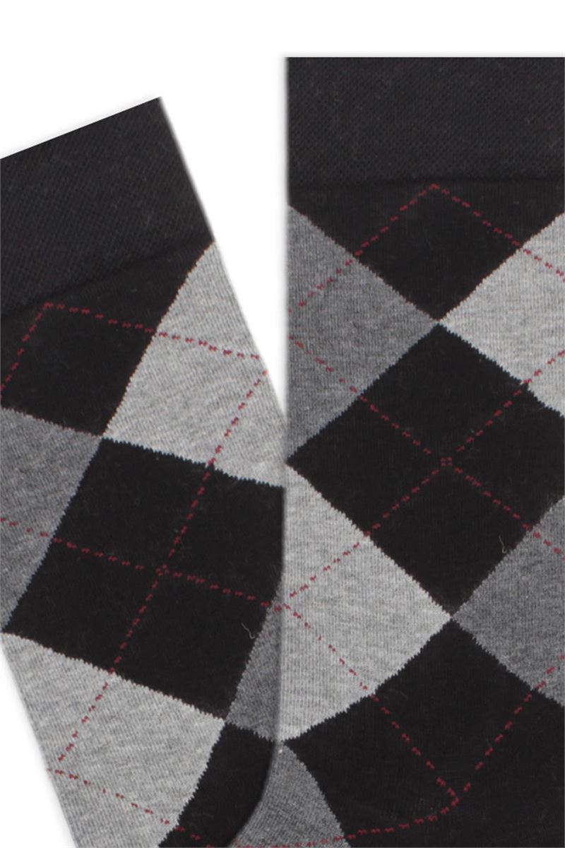 BROSS CHECKED PATTERNED MEN S SOCKS ASORTY