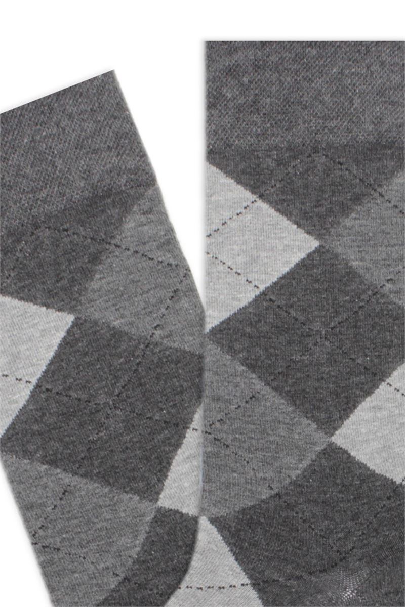 BROSS CHECKED PATTERNED MEN S SOCKS ASORTY
