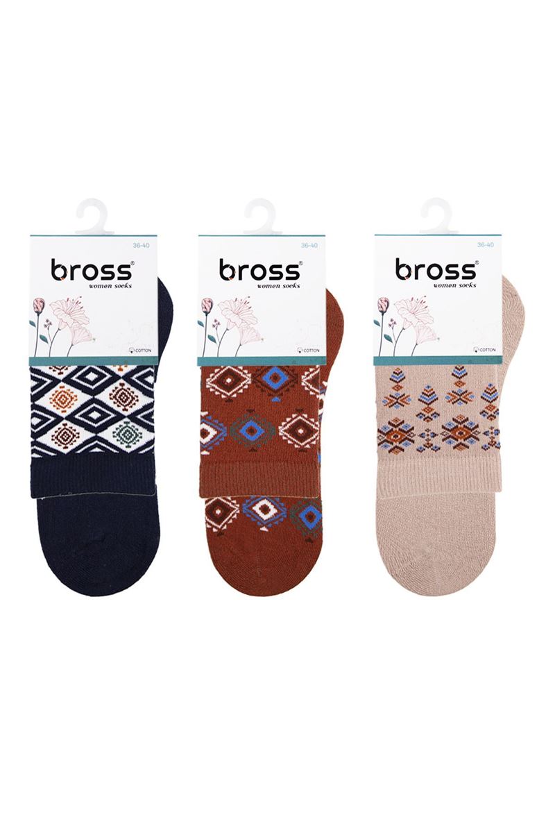 BROSS WOMEN CREW SOCKS ASORTY
