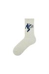MAN MID-CALF SOCKS FOOTBALL PATTERNED