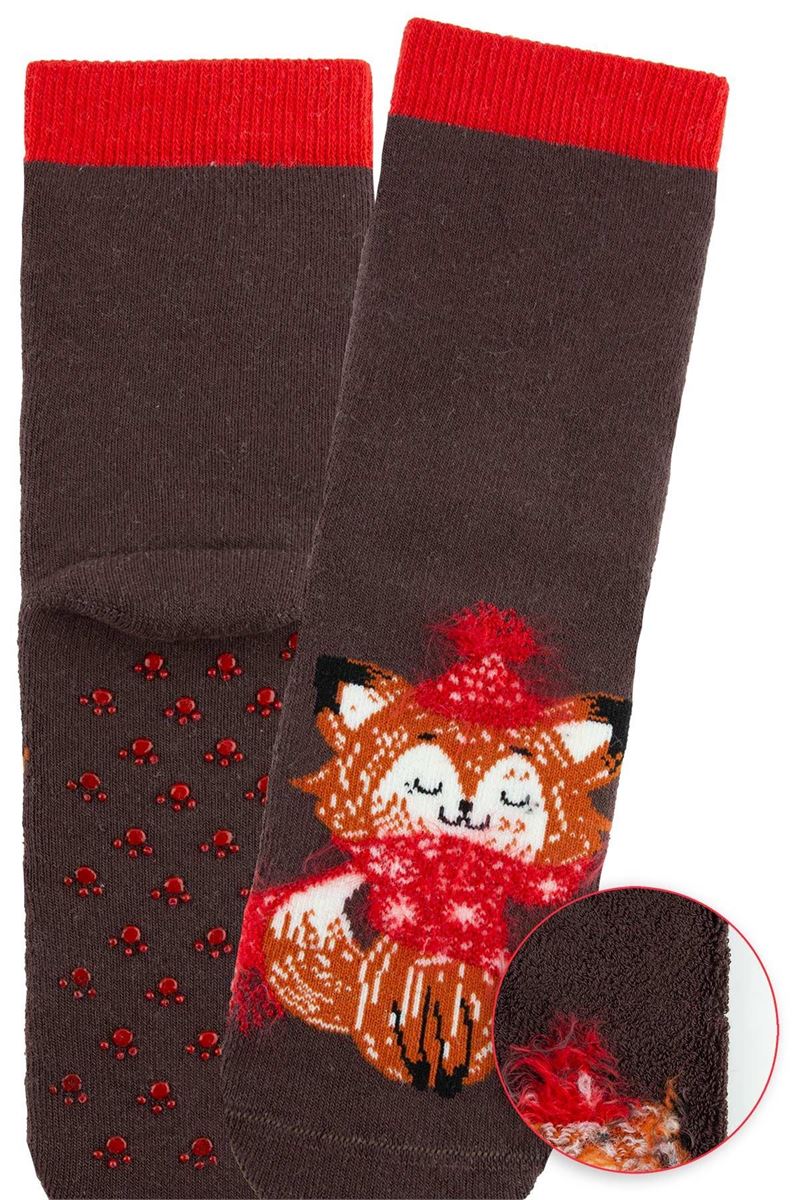BROSS DARK COLOR ANIMAL BOYS’ TERRY SOCKS ASORTY