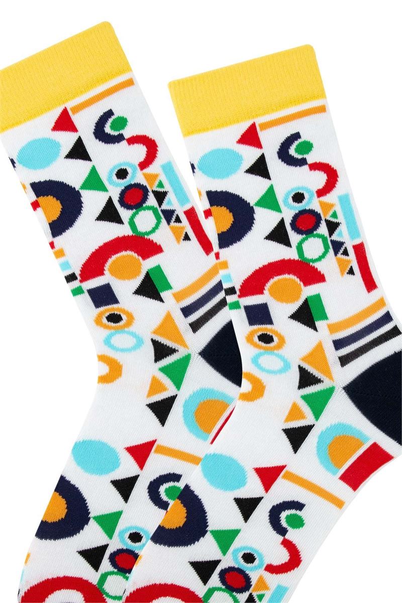 MAN VAITER SOCKS GEOMETRIC PATTERNED MODEL-5 ASORTY