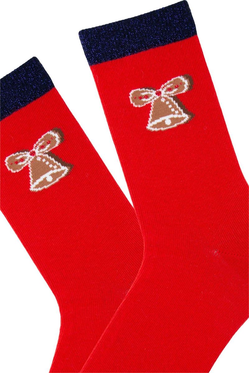 WOMEN GINGERBREAD CHRISTMAS CREW SOCKS