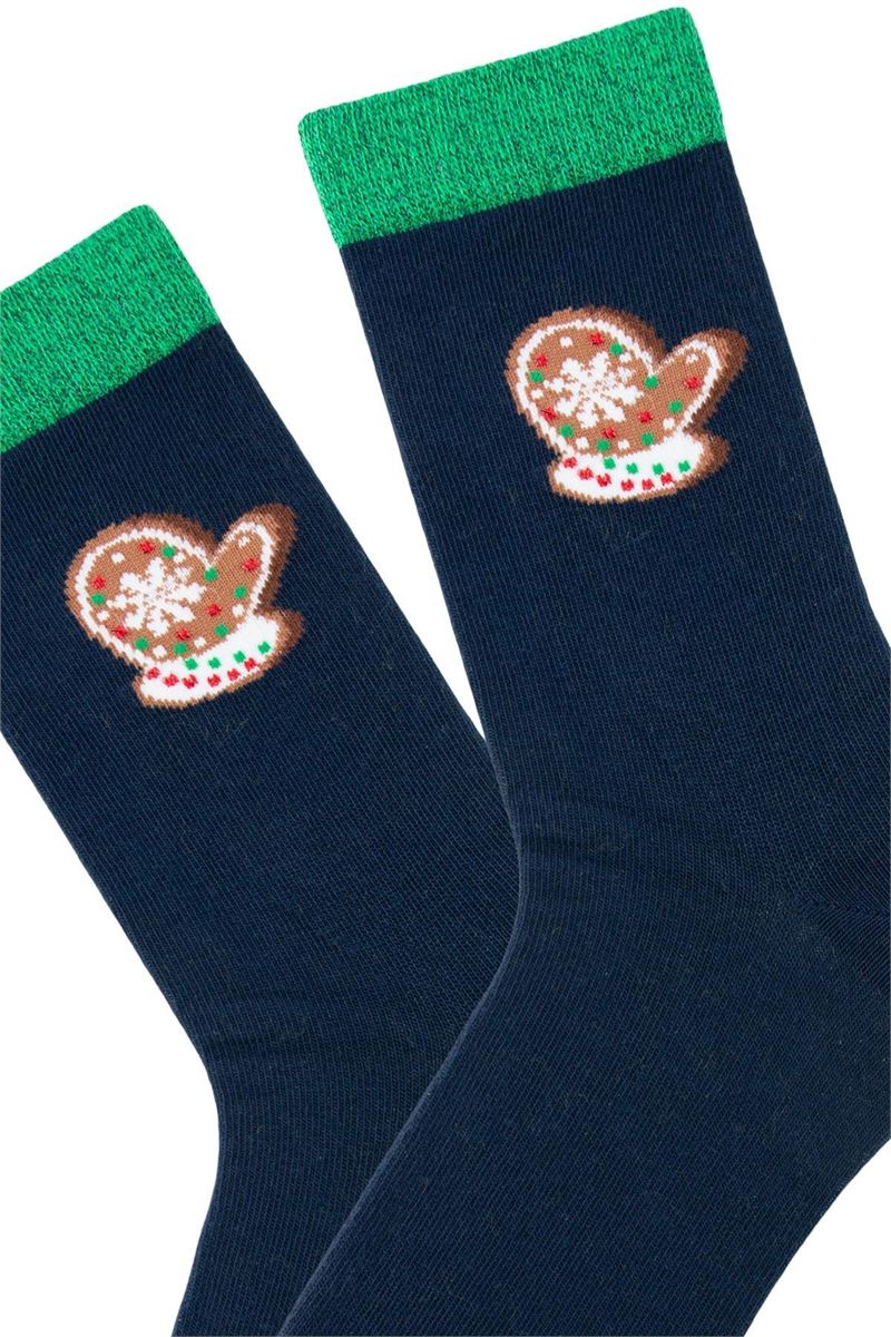 WOMEN GINGERBREAD CHRISTMAS CREW SOCKS
