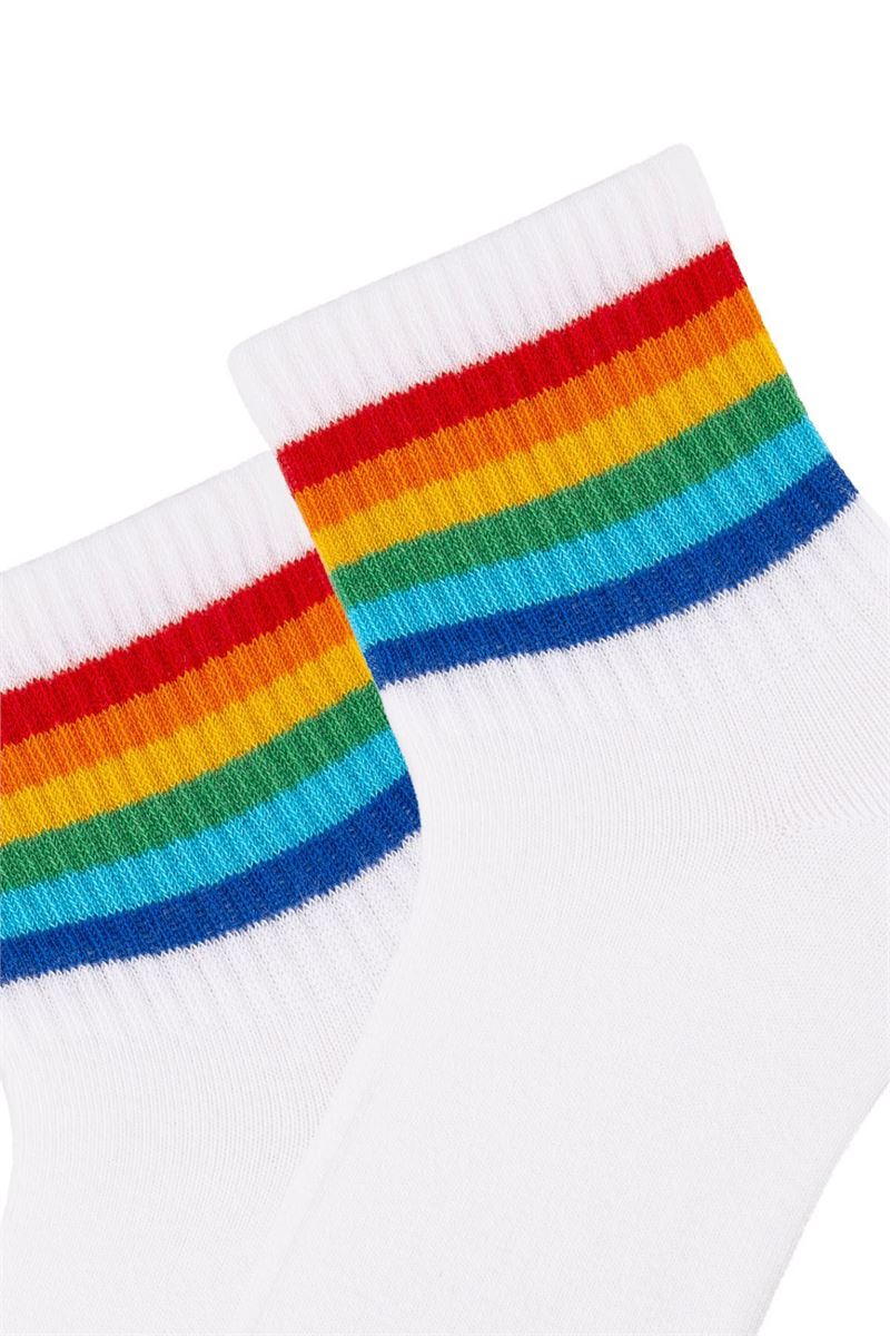 WOMEN RAINBOW CREW SOCKS ASORTY