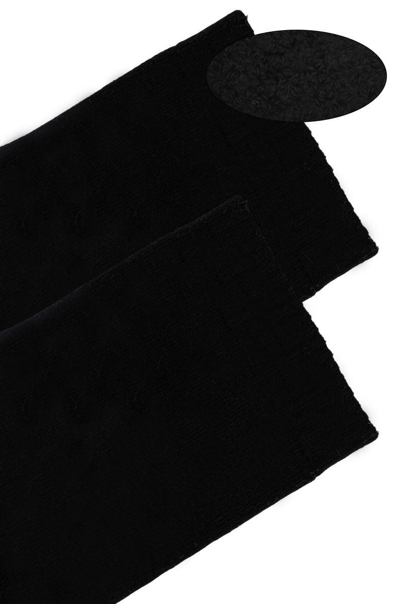 BROSS WOMEN TERRY CREW SOCKS BLACK