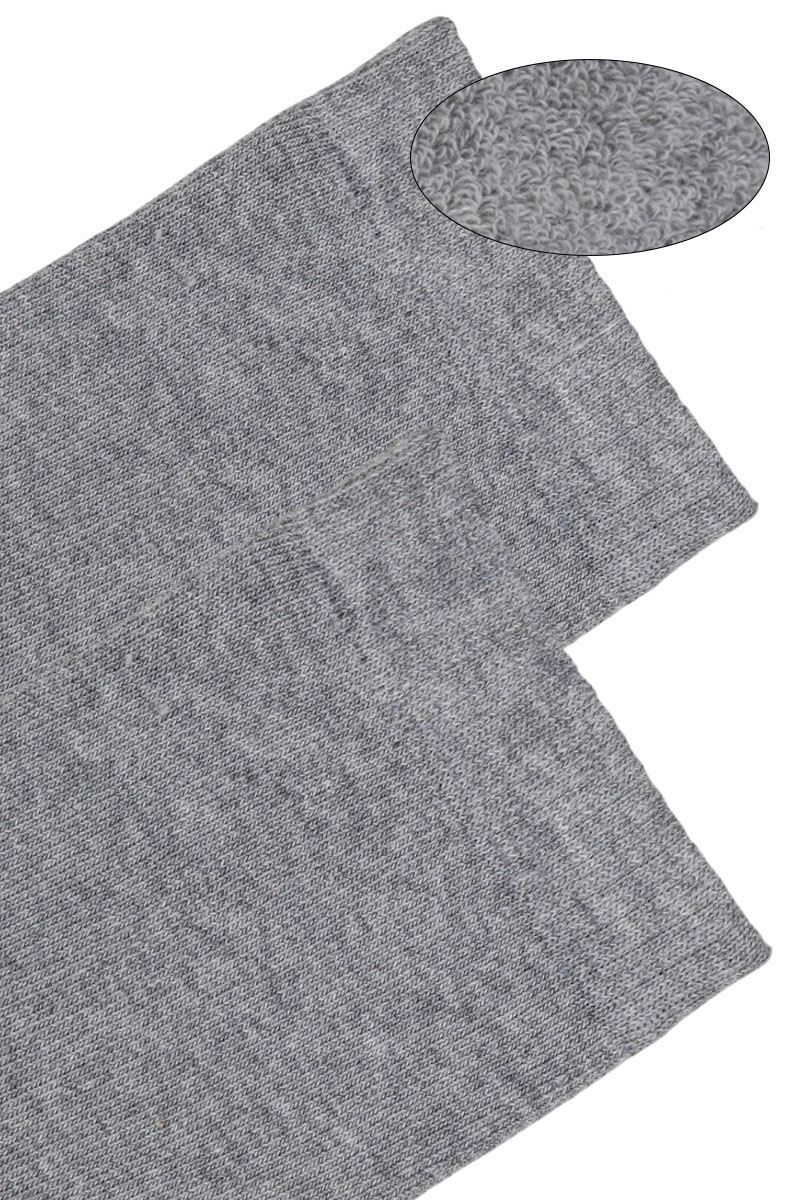 BROSS WOMEN TERRY CREW SOCKS GREY