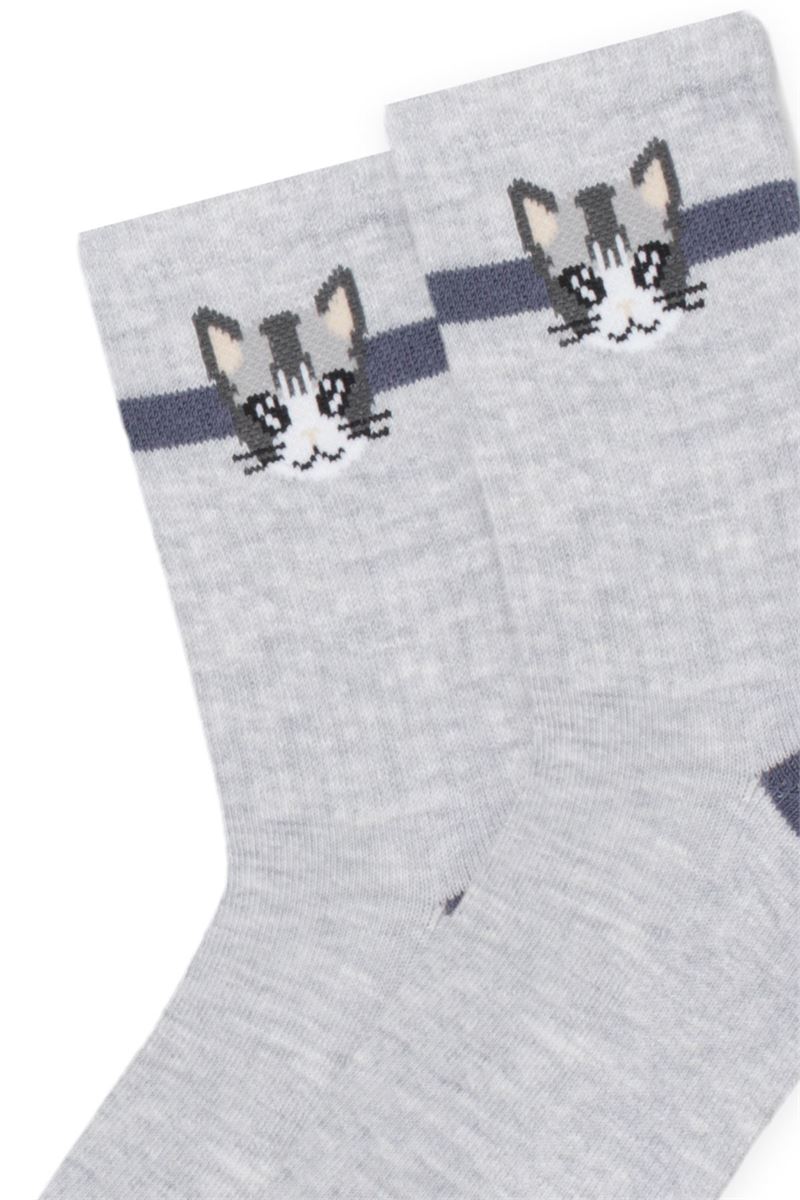 ANIMALS PATTERNED BOYS TERRY SOCKS