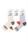 ANIMALS PATTERNED BOYS TERRY SOCKS