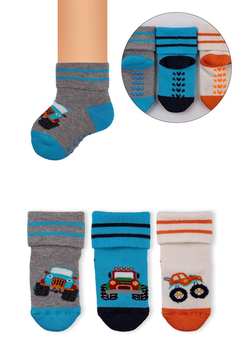 BROSS BABY TERRY CREW SOCKS ASORTY