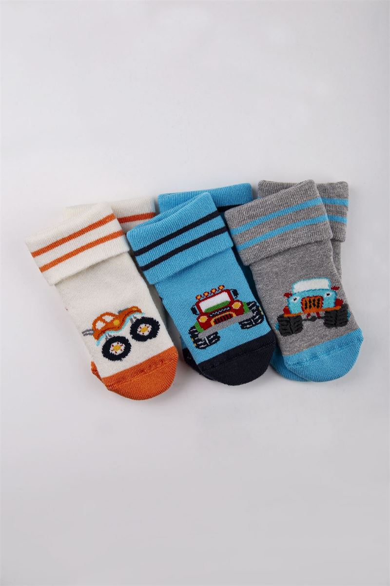 BROSS BABY TERRY CREW SOCKS ASORTY