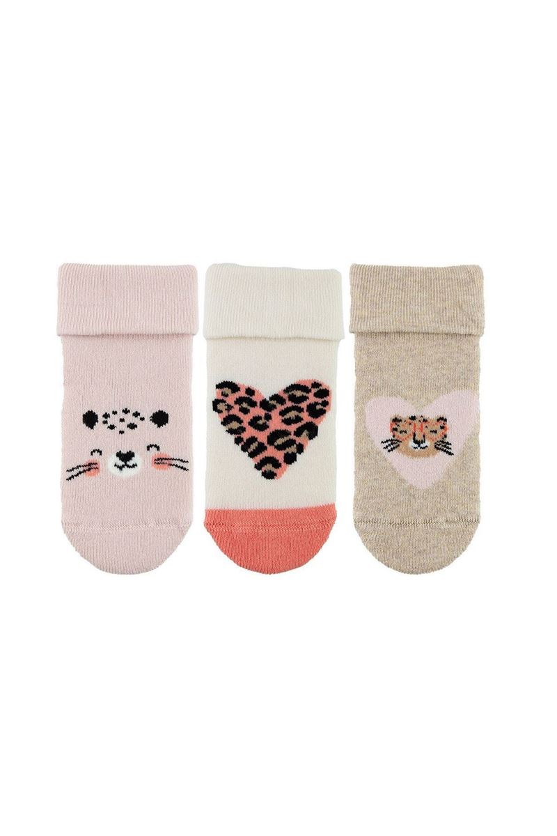 BROSS LEOPAR BABY GIRLS’ TERRY SOCKS ASORTY