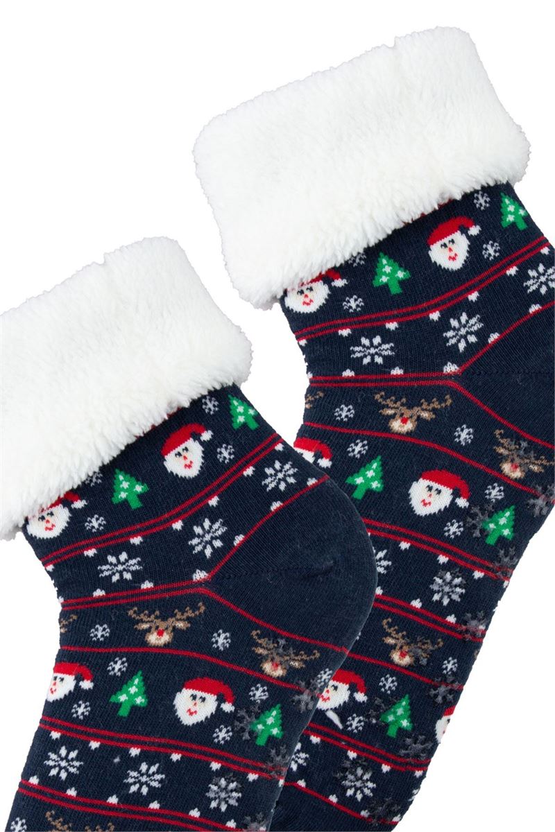 BROSS WOMENS' WINTER FUZZY CREW SOCKS ASORTY