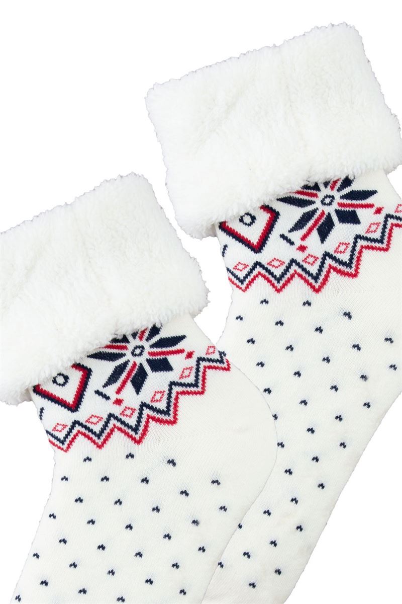 BROSS WOMENS' WINTER FUZZY CREW SOCKS ASORTY