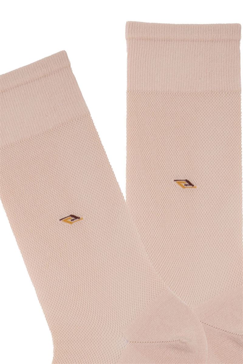 BROSS LACOST KNITTING PATTERNED MEN S SOCKS MINK