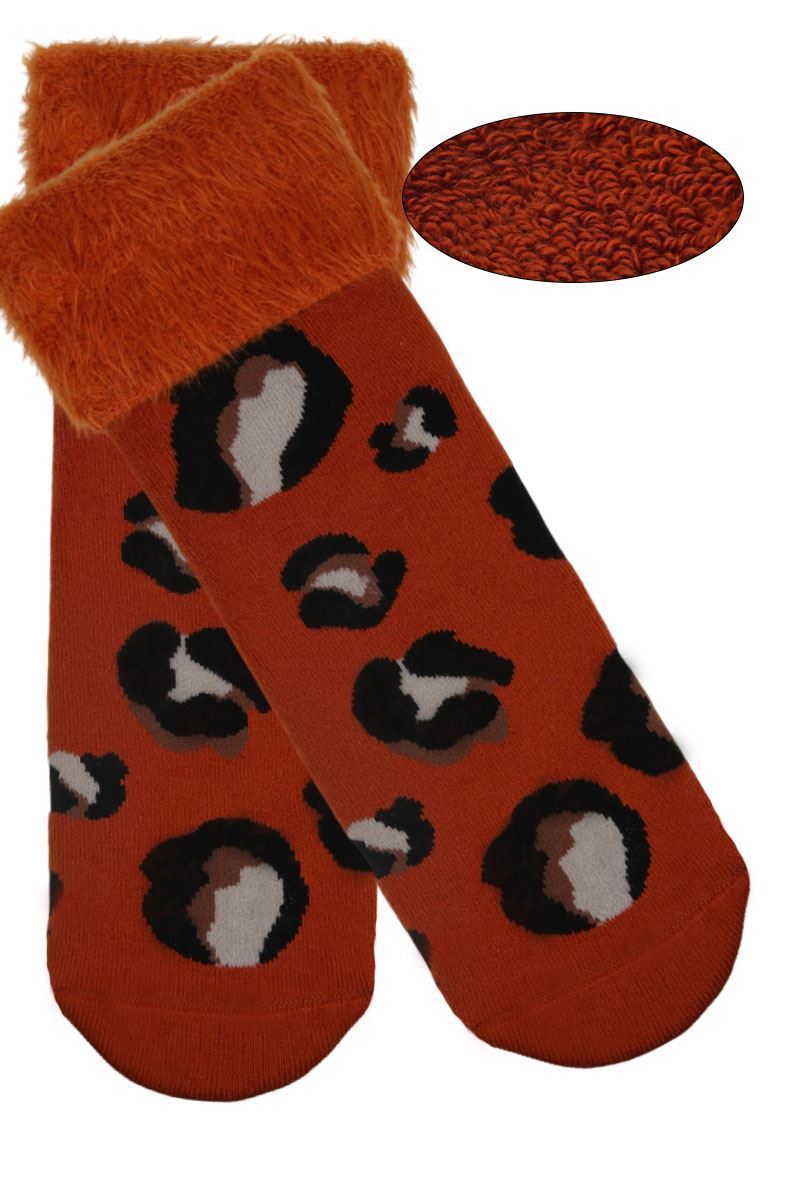 BROSS LEOPAR HAVLU KADIN ÇORABI ASORTİ