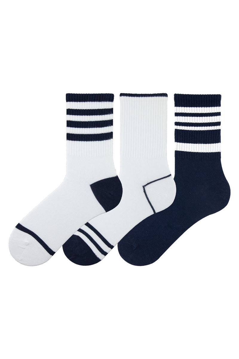 MAN MID-CALF SOCKS LINE ASORTY