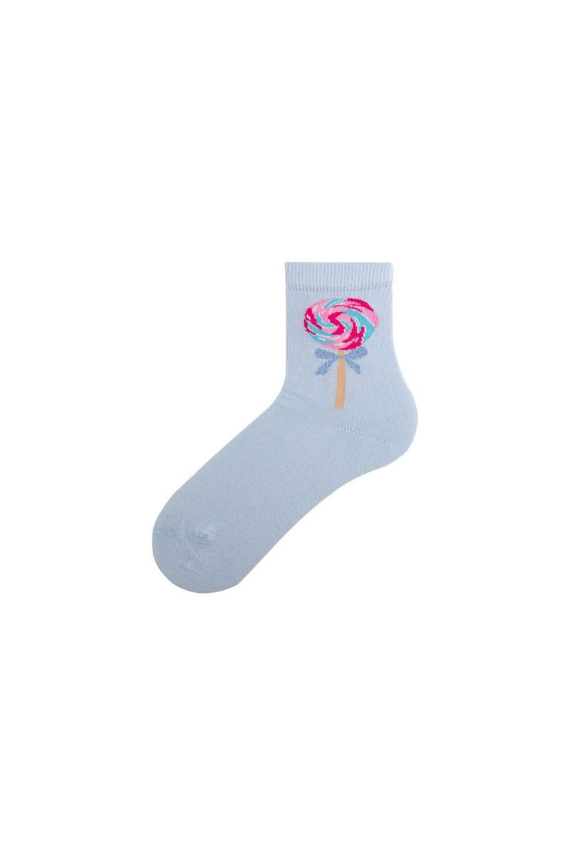 BROSS GIRL CREW SOCKS LOLIPOP PATTERNED ASORTY