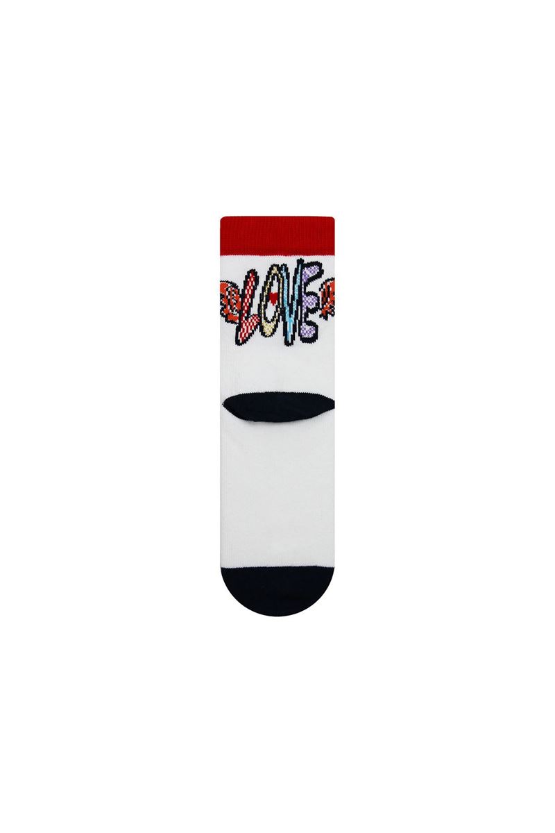 BROSS GIRL CREW SOCKS LOVE PATTERNED ASORTY