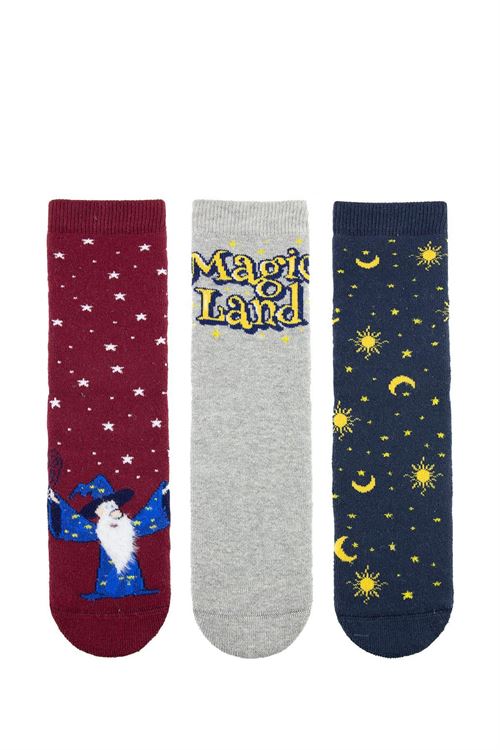 Magıc Land Boys’ Terry Socks 12