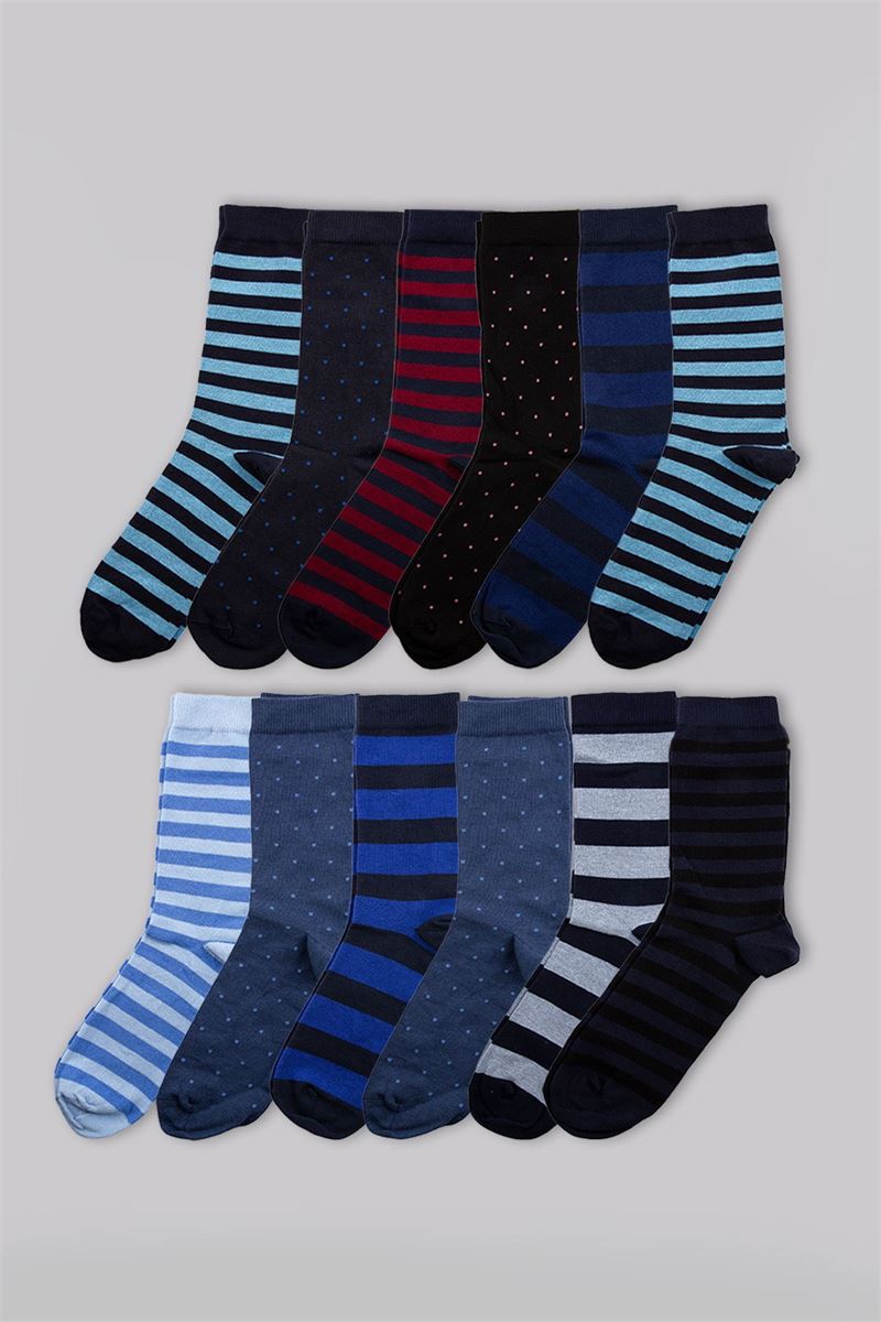 TULIP SEASONAL PATTERNED MEN'S SOCKET ASORTY