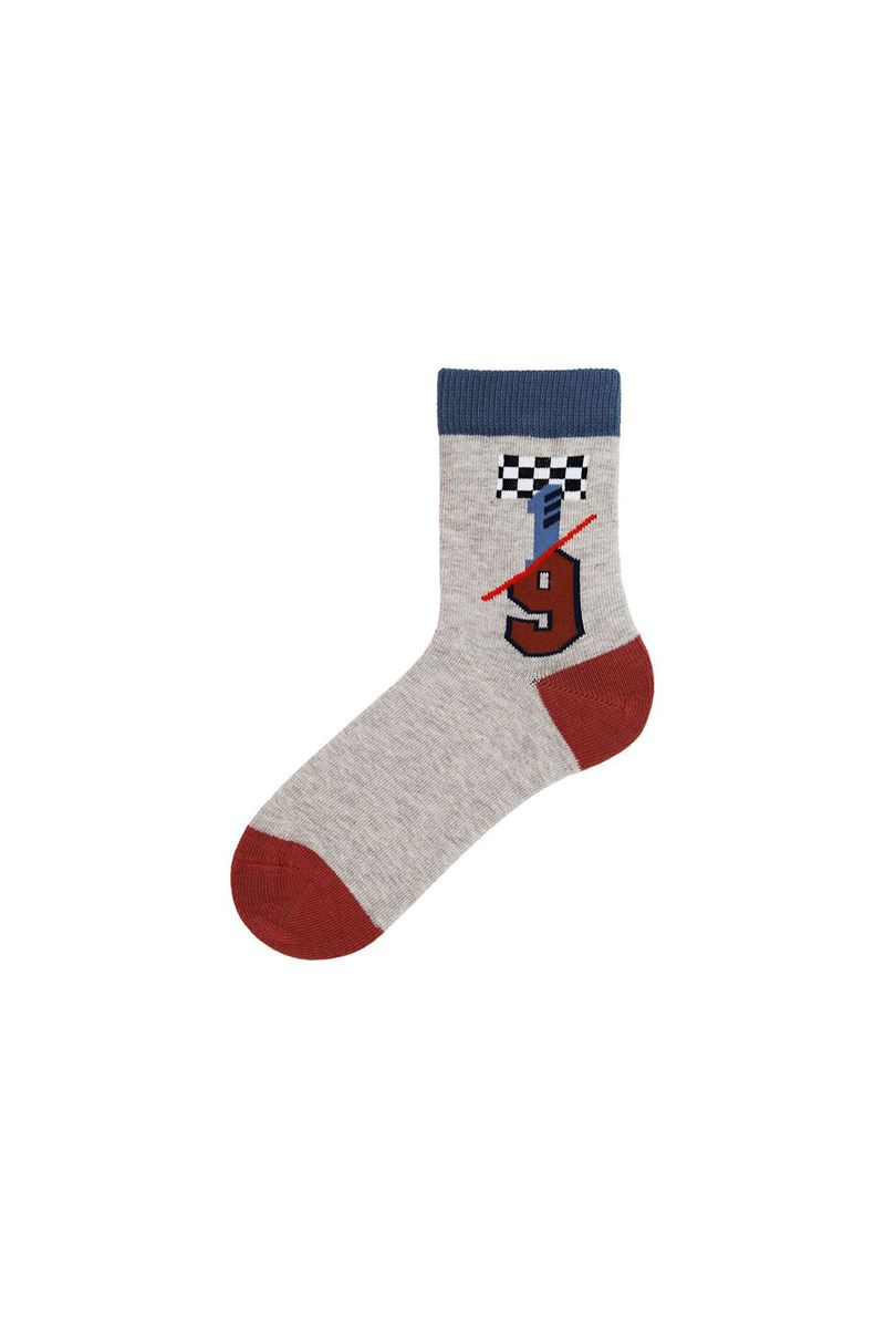 BROSS BOY ANKLE SOCKS NINE PATTERNED ASORTY