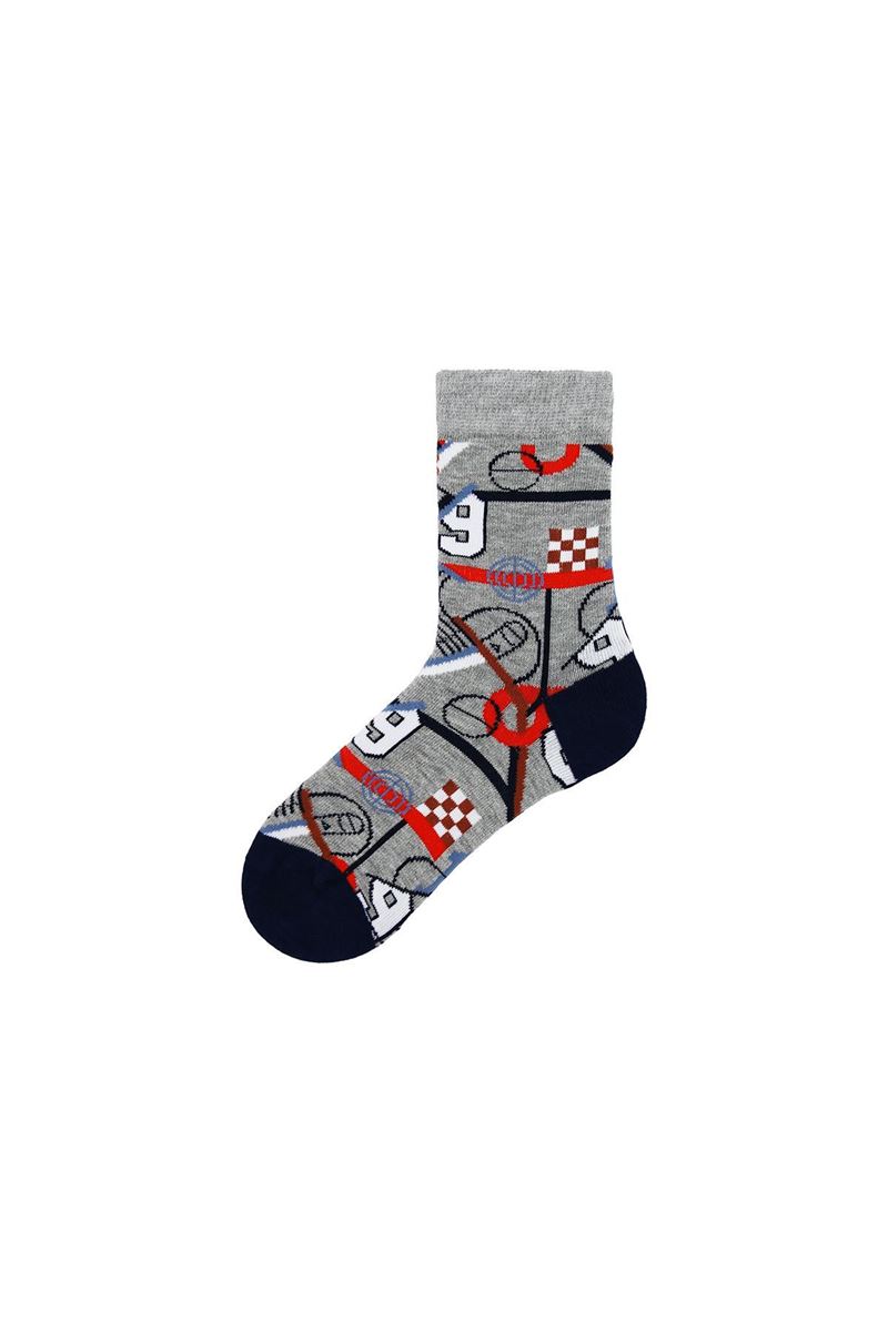 BROSS BOY ANKLE SOCKS NINE PATTERNED ASORTY